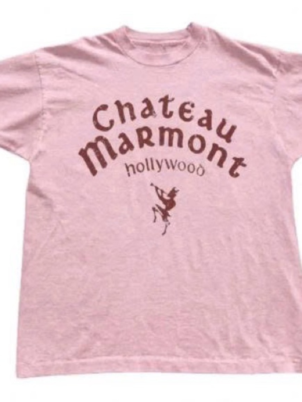 Light Pink Chateau Marmont Graphic Long Sleeve Tee